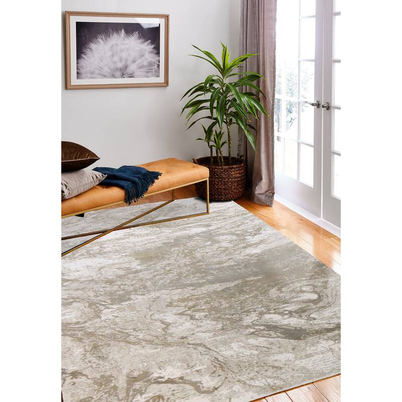 Bashian Gwendolynn Be/Cream Transitional Area Rug