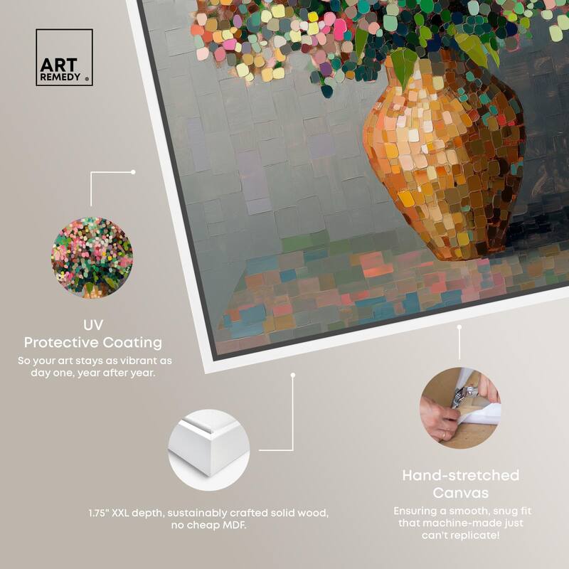 Pixel Bloom II Canvas by Art Remedy