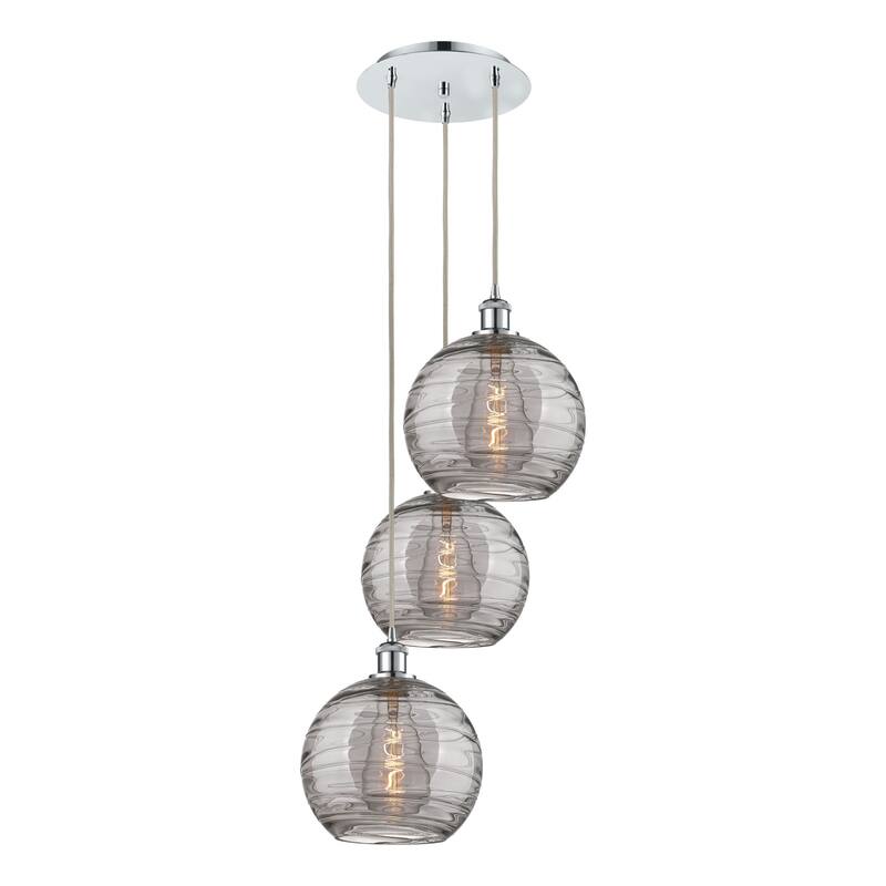 Innovations Lighting 113B-3P 36 17 Athens Deco Swirl Pendant Athens