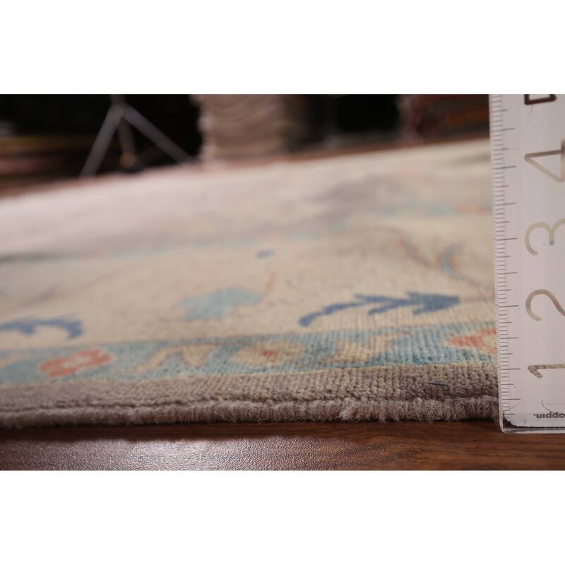 Earth Tone Oushak Oriental Area Rug Handmade Wool Carpet - 8'3" x 9'10"