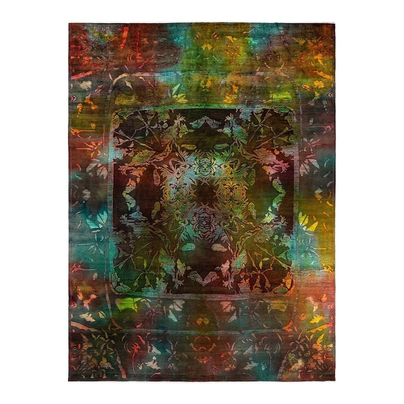 Vibrance, One-of-a-Kind Hand-Knotted Area Rug - Multi, 9' 10" x 13' 10" - 9' 10" x 13' 10"