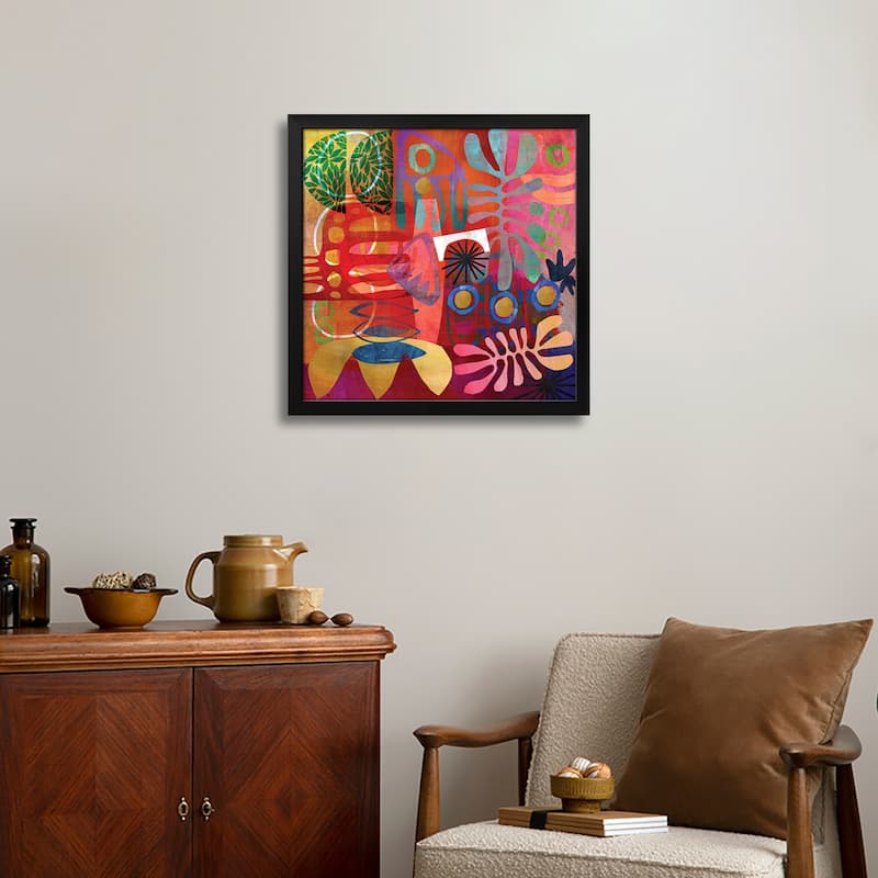 African Abstract Premium Framed Poster by Nikki Chu