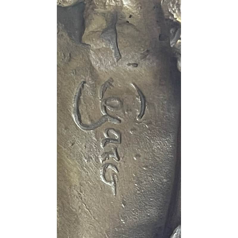 Signed Original Artwork By Cesaro Cleopatra Egyptian Goddess Bronze Sculpture