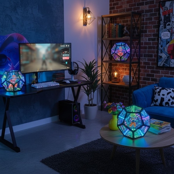 Large Infinity Dodecahedron Gaming Light - 11.5 inch - Bed Bath