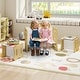preview thumbnail 16 of 18, Gymax Kids Table & Chair Set 3-Piese Toddler Set w/2 Stools & Activity