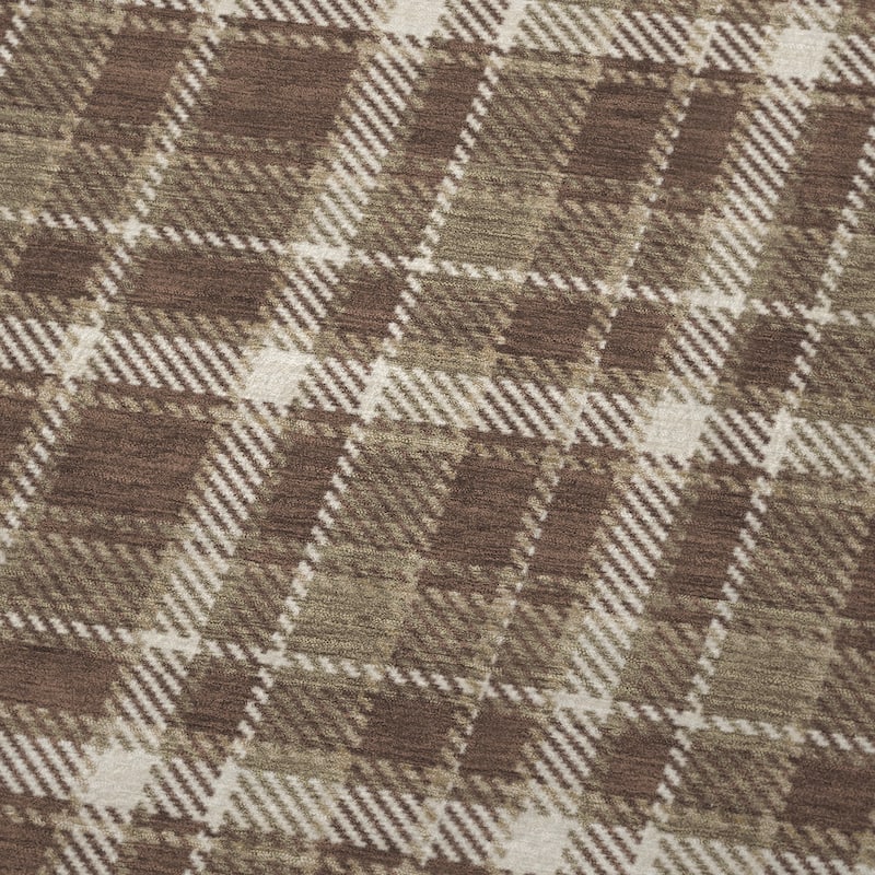 Premium Machine Washable Plaid Sherpa Throw Blanket