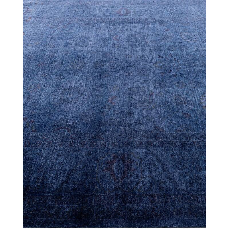Contemporary Overdyed Wool Hand Knotted Area Rug - 6' 0" x 9' 0"