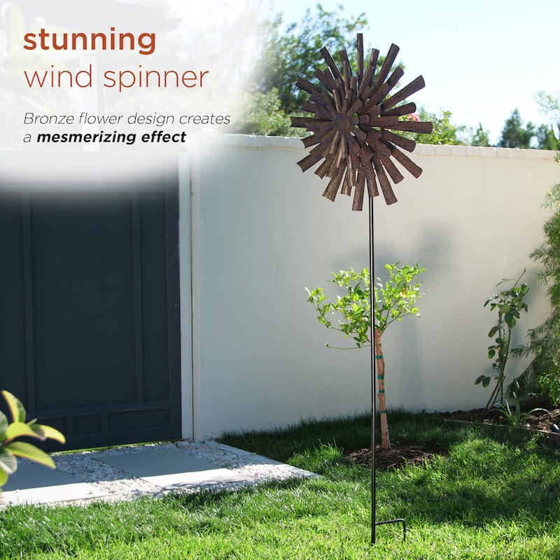 Alpine Corporation Outdoor Wind Spinner Stake Yard Decoration