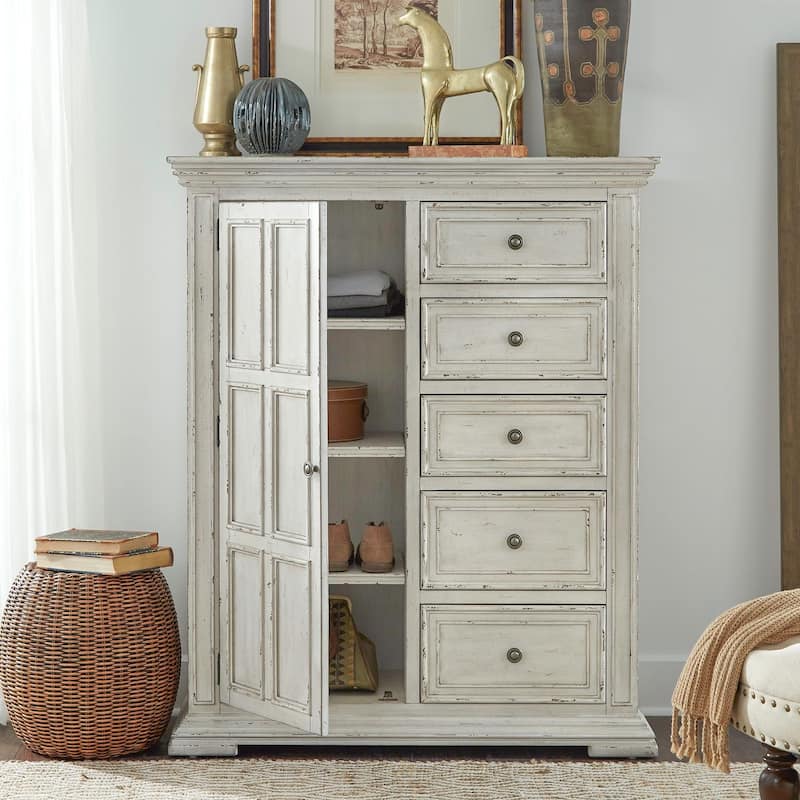 Big Valley Whitestone Distressed Door Chest