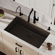 preview thumbnail 4 of 53, Karran Undermount 32.5 in. Large Single Bowl Quartz Kitchen Sink