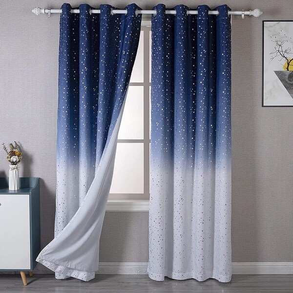 DriftAway Ombre Gradient Color Lined Blackout Thermal Insulated Grommet Window Curtain On Sale Bed Bath Beyond 33352839