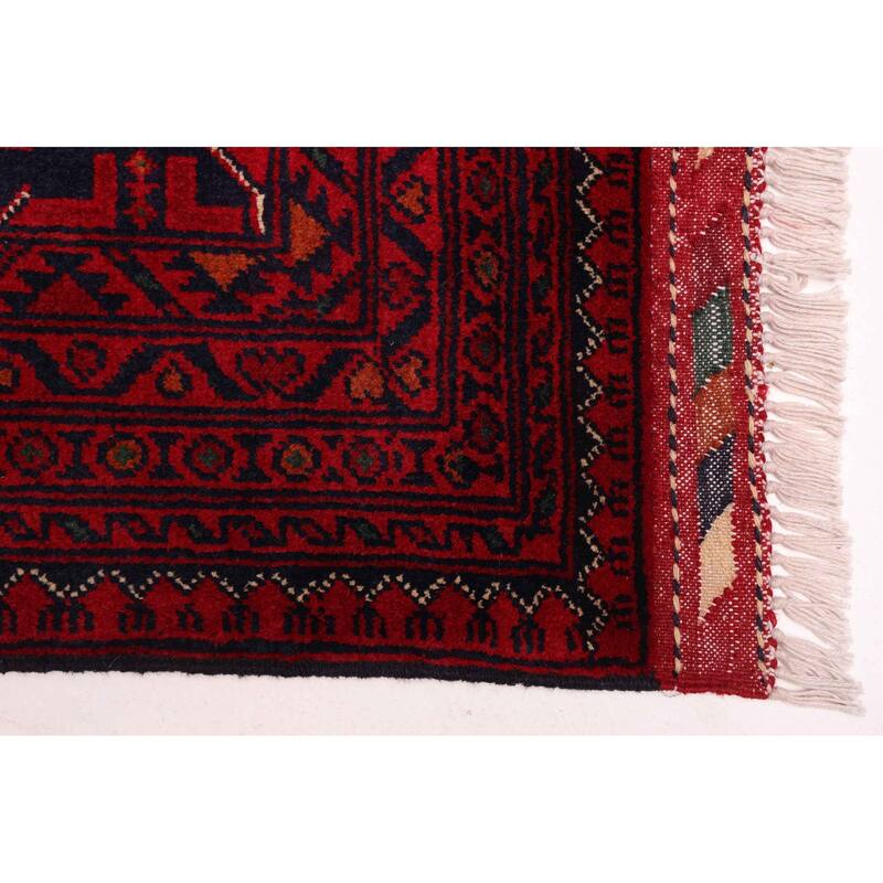 ECARPETGALLERY Hand-knotted Finest Khal Mohammadi Red Wool Rug - 6'8 x 10'1