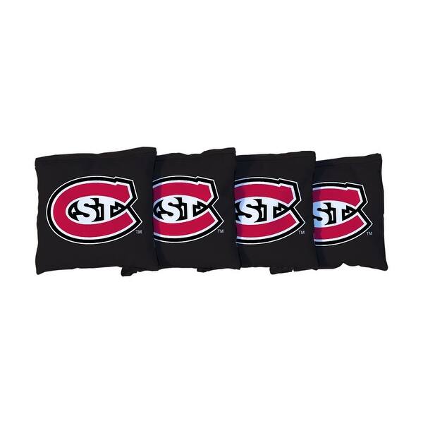slide 2 of 3, St. Cloud Huskies Black Cornhole Bags All-Weather Resin Filled