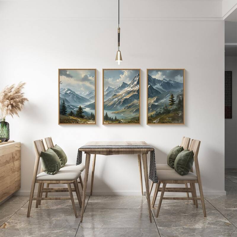 Landscape Wall Decor, Cloud Misty Forest Wall Painting