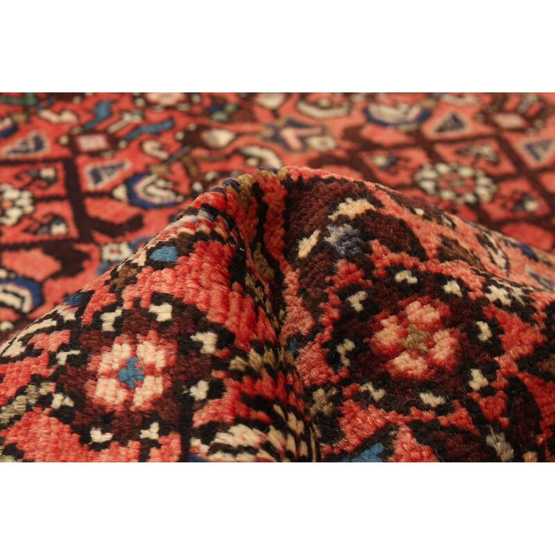 ECARPETGALLERY Hand-knotted Andelz Red Wool Rug - 4'3 x 10'2