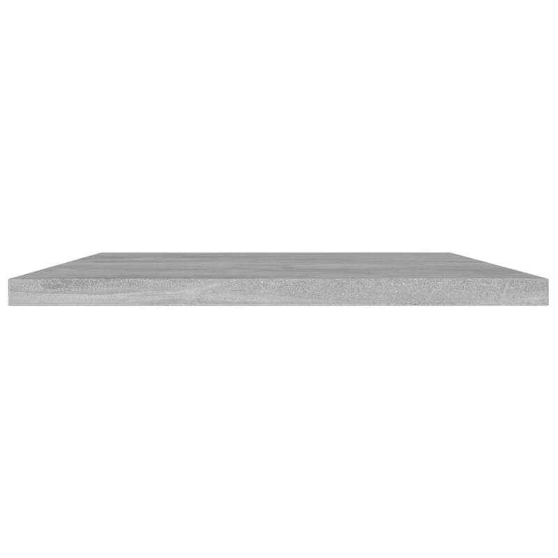 vidaXL Bookshelf Boards 8 pcs Concrete Gray 39.4"x7.9"x0.6" Chipboard