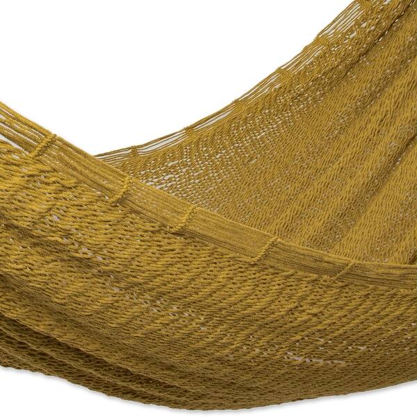 Novica Handmade Uxmal Ocher Cotton Rope Hammock (Triple) - Bed Bath ...