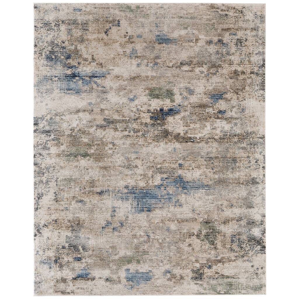 Grand Bazaar Maxin Machine Made Abstract Modern Area Rug