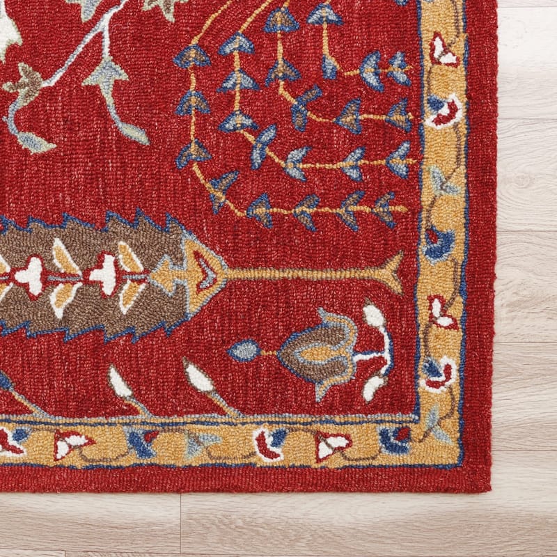 Dahoy Hand Tufted Floral Traditional Area Rug By HomeRoots