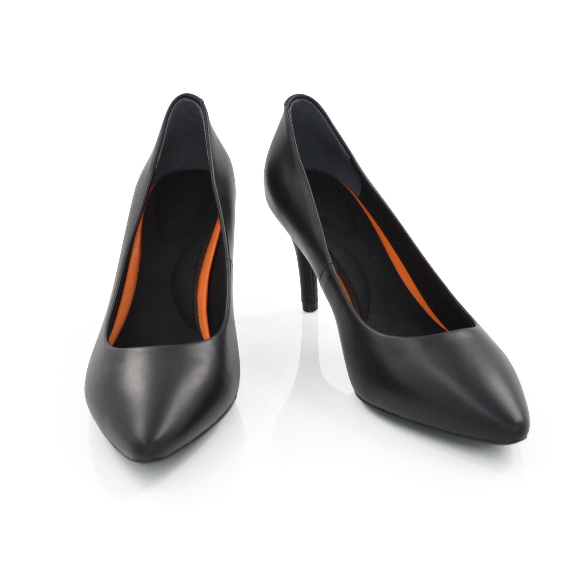 leather pointed heels