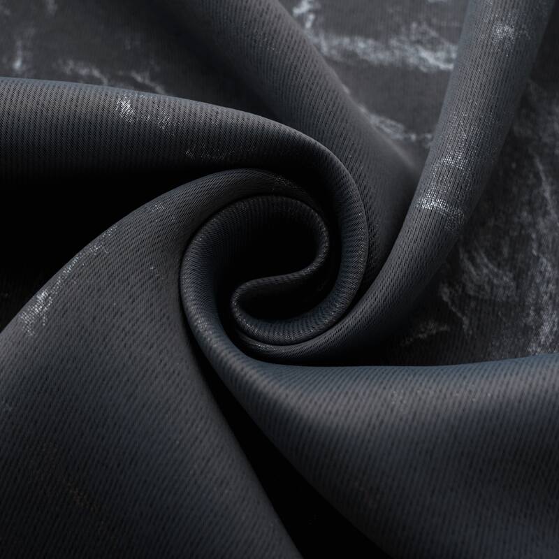 Heidi Marble Foil Room Darkening Window Curtain