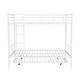 preview thumbnail 13 of 15, Industrial Modern Full over Full Metal Bunk Bed with Trundle, Save Space or Split Into 2 Beds, Crafted For Safety, White