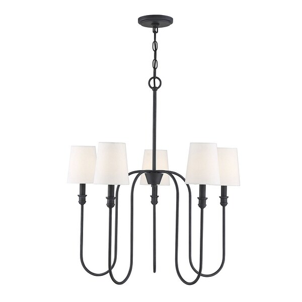 5 Light Aged Iron Chandelier. Opens flyout.