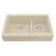 preview thumbnail 38 of 59, Karran Retrofit Farmhouse Quartz 34 in. Double Bowl 60/40 Sink Kit