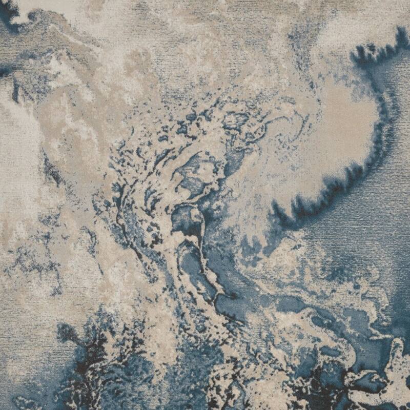 Power Loomed Abstract Modern Non Skid Stain Resistant Area Rug - 153' X '111' X '0.5