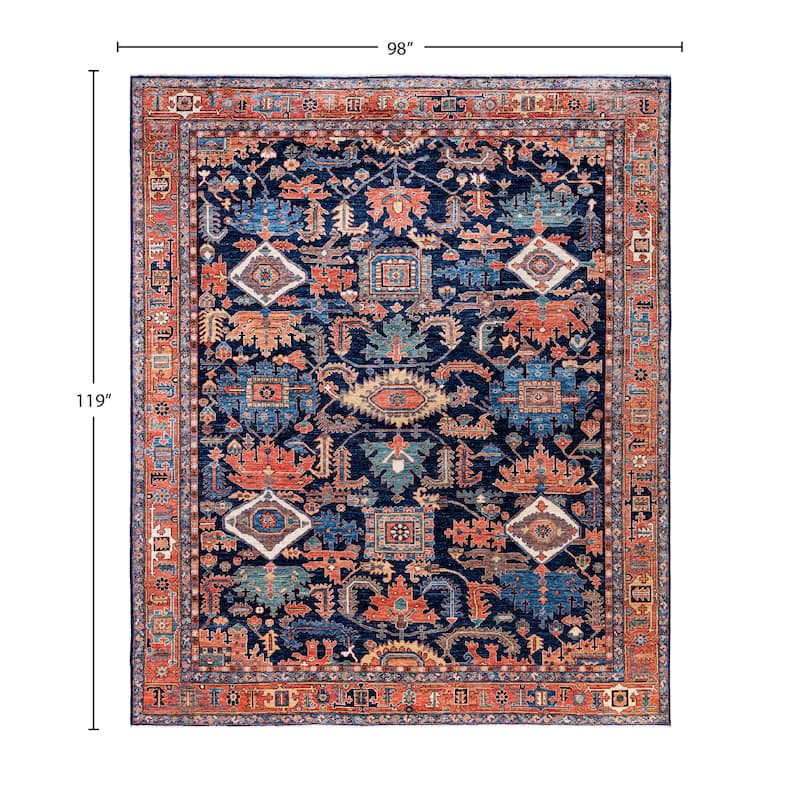 Serapi One-of-a-Kind Hand-Knotted Area Rug - Blue - 8' 2" x 9' 11"