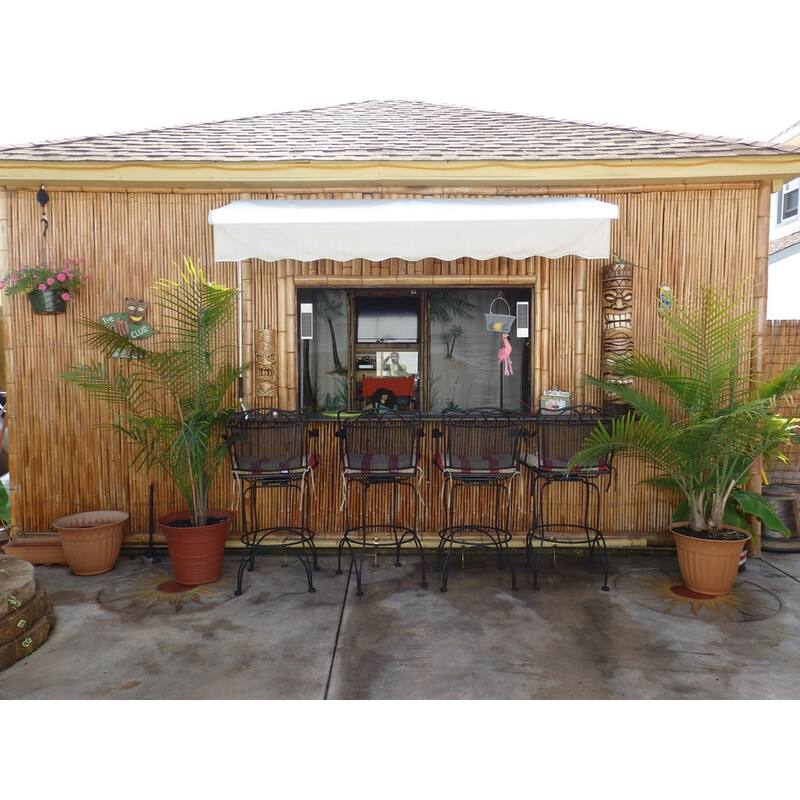 Natural Decorative Bamboo Poles 1" D x 6' H (25-Pack)