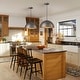 preview thumbnail 28 of 50, 1-Light Industrial Farmhouse Oversized Pendant Gold Leaf Hammered Semi-Sphere Dome Pendant Light for Kitchen Island