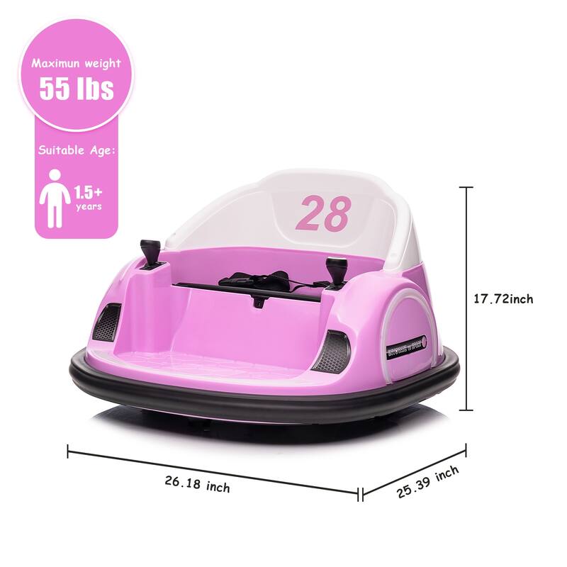 Electric 12V Ride On Bumper Car for Kids Gifts