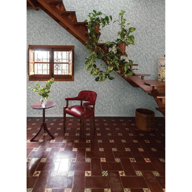 A-Street Prints Zulma Grey Decorative Botanical Wallpaper
