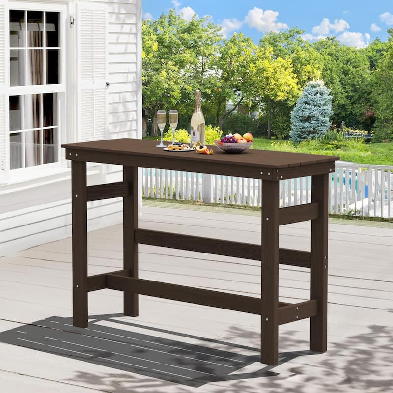 40-inch Outdoor Patio HDPE Pub Bar Table, Balcony Table