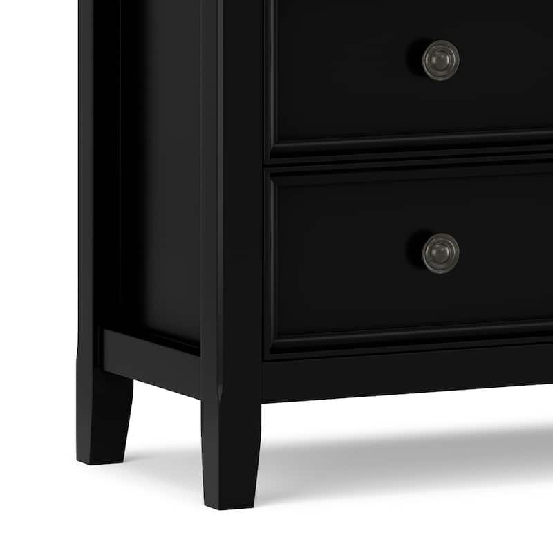 WYNDENHALL Halifax SOLID WOOD 37 inch Wide Transitional Medium Storage Cabinet - 37"w x 17"d x 36" h