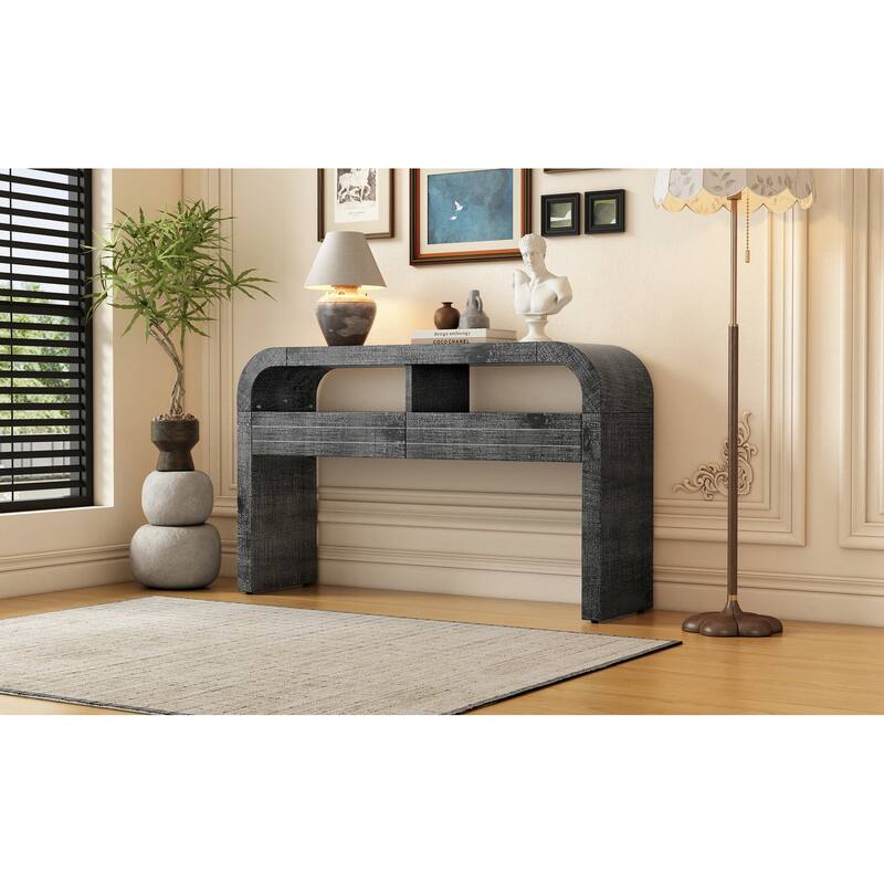 Retro Curved Console Table