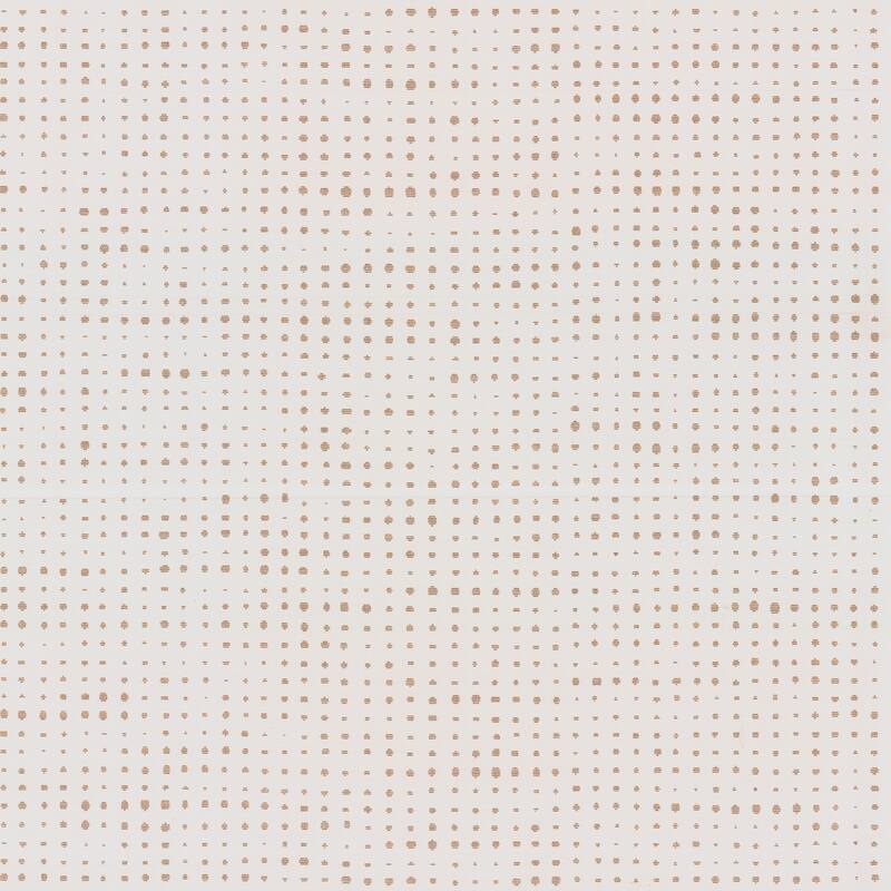 Warner Brielle Brass Polka Dot Wallpaper