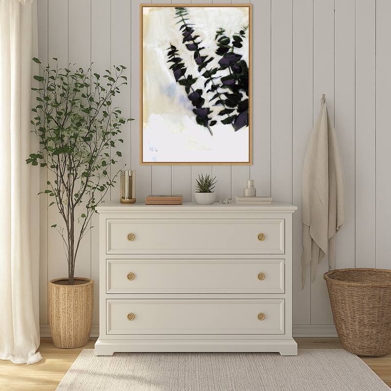 Eucalyptus Painting No. 1 by Cartissi (23 x 33 in.), Framed Canvas Wall Art Print