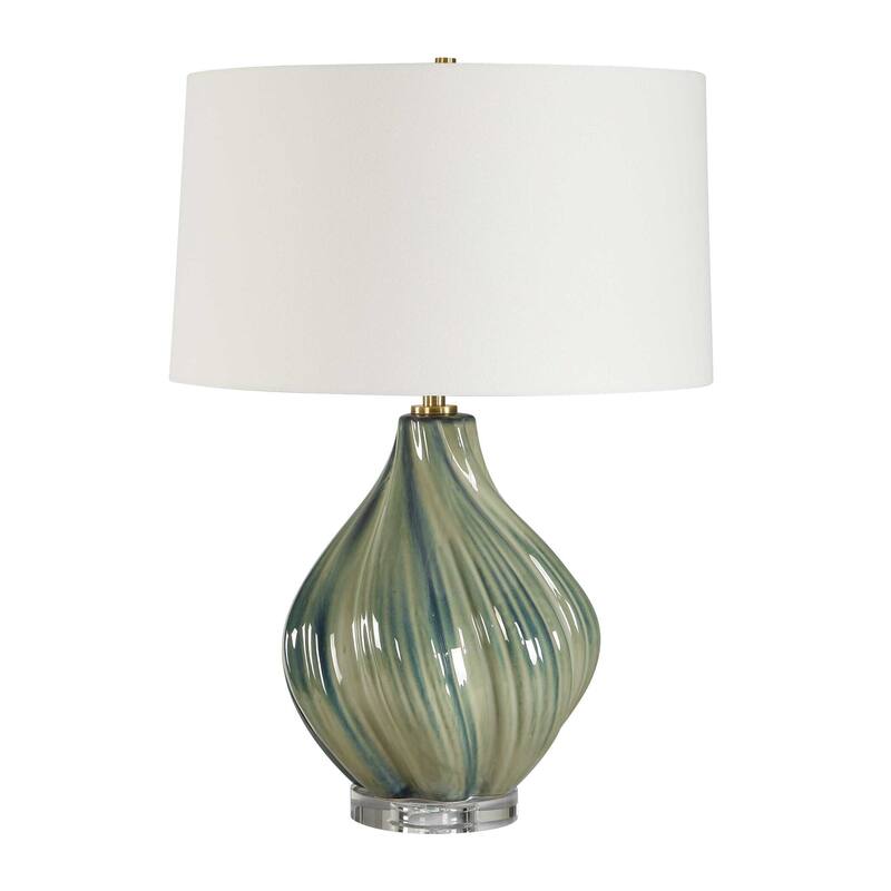 Uttermost Tausha Green Table Lamp - 18.00" W x 25.50" H x 18.00" D