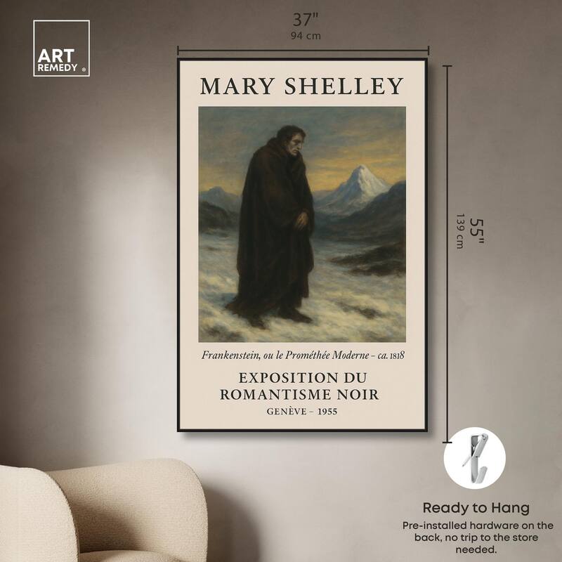 Mary Shelley Canvas by Art Remedy