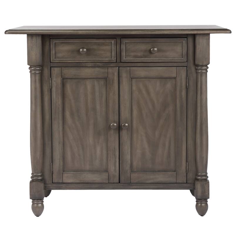 Kitchen island with Drop Leaf - Rolling Cart for Dining & Storage - Home Organization
