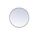 preview thumbnail 60 of 186, Carson Carrington Labbemala Metal Frame Round Mirror