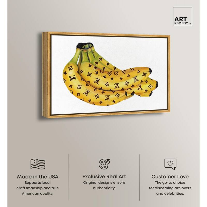 Fashion Bananas III Canvas by Art Remedy
