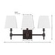 preview thumbnail 14 of 13, SAFAVIEH Home Lighting Collection Clelia 21" Modern & Contemporary Wall Sconce (3-bulb)