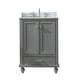 preview thumbnail 95 of 114, Sudio Design Bathroom Vanity Melissa Collection 24" Single Sink - Grain Gray with Marble Top