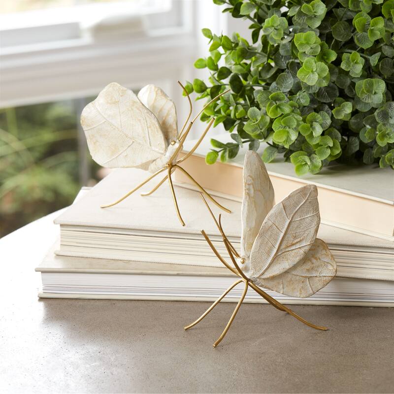 Leaf Butterfly Shelf Sitter (Set of 2)