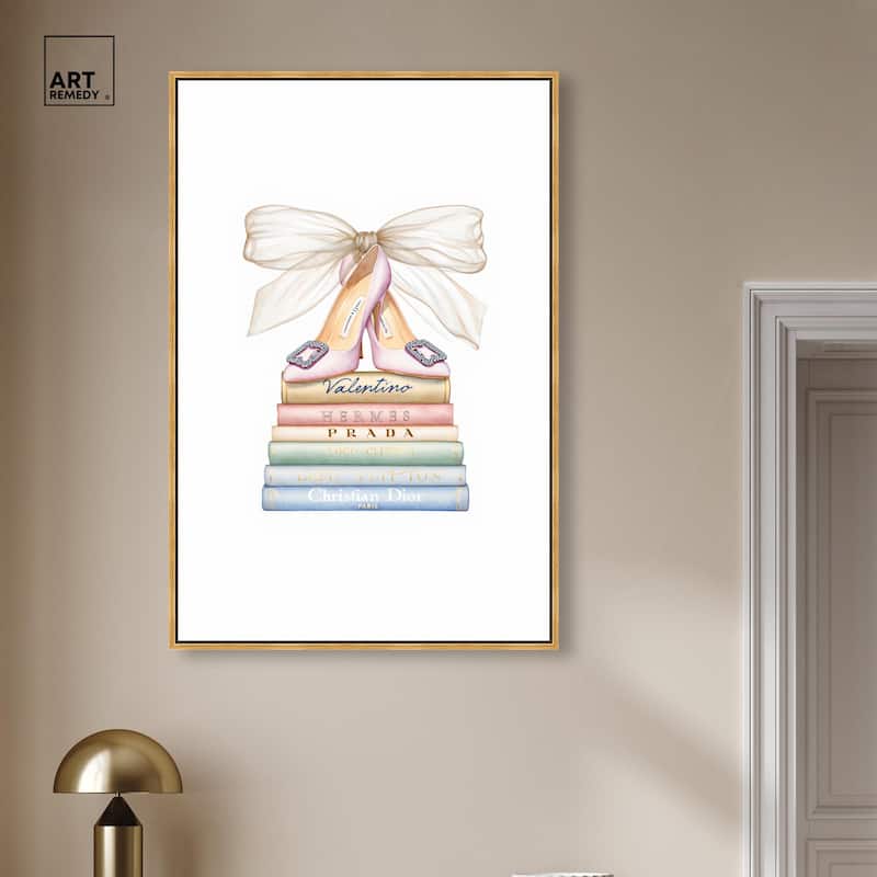 Bibliotheca Belle Canvas by Art Remedy