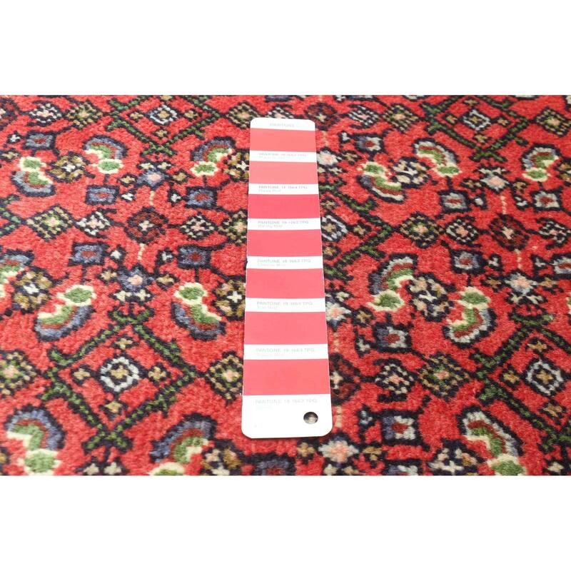 ECARPETGALLERY Hand-knotted Andelz Red Wool Rug - 3'5 x 4'11