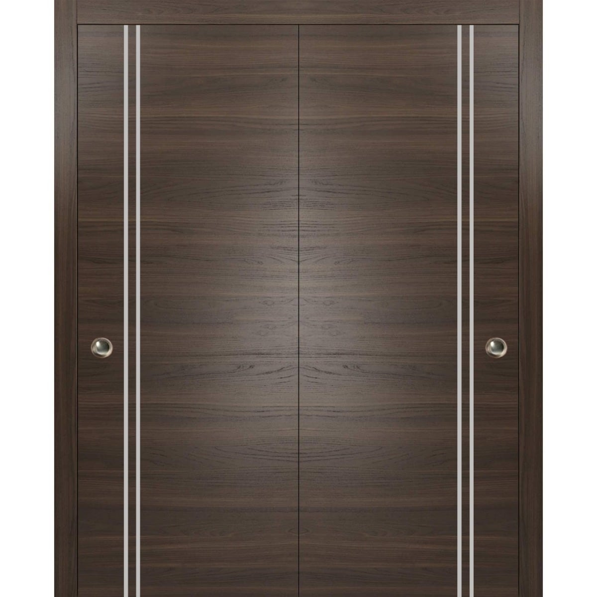 SartoDoors Planum 0310 | Bedroom Door Interior Door | Solid Wood | Hardware Set | 36x80, Chocolate Ash Bathroom Door Pantry Door